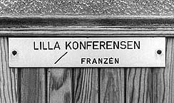 Bilden på dörrskylten