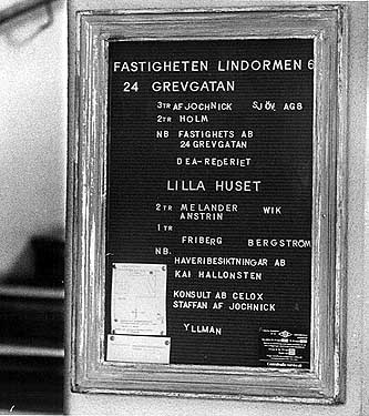 Trappskylten på Grevgatan