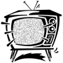 Bild: brusande TV-apparat
