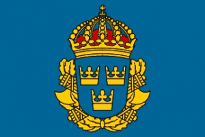 Svenskt polisemblem med spöknippet och bilan
