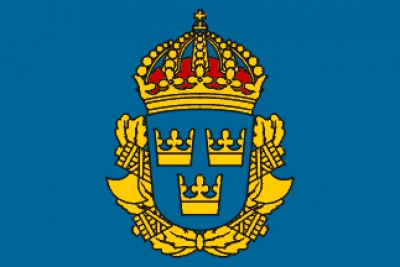 Svenskt polisemblem med spöknippet och bilan