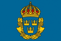 Svenskt polisemblem med spöknippet och bilan