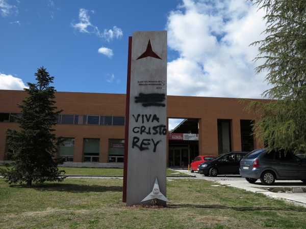 Monumento Brigadas Int. Ciudad Universitaria agredido