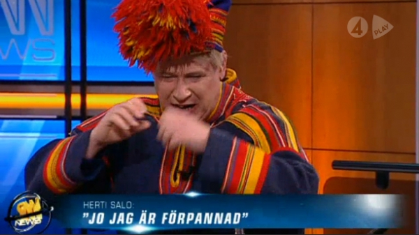 Sametingets takesman Hertti Salo (Robert Gustafson)